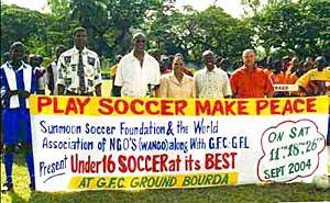 Play Soccer make peace