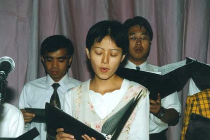 Singing at the 22nd Anniversary