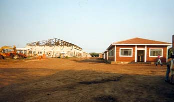 the school underconstruction in New Hope Farm