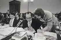 Bo-hi Pak preparing his brief